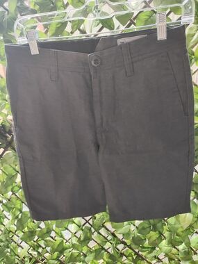 Volcom Men's Black Flat Front Shorts - Classic Casual